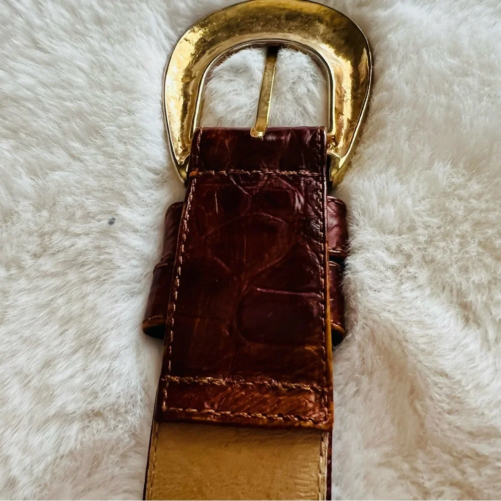 Vintage Jaeger Leather Belt – Made in England  Size 28”